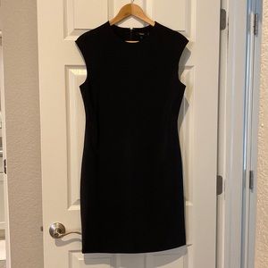 Theory shift dress cap sleeve in precision ponte